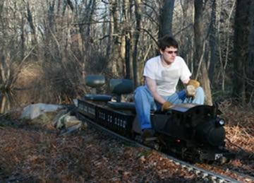 Running our 0-4-0 Camelback on our track